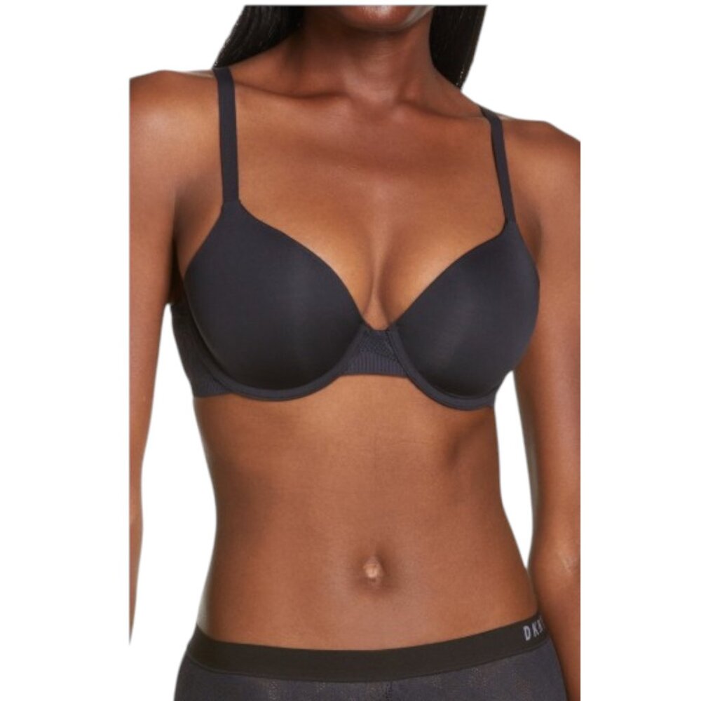 DKNY Women's Lace Comfort Demi Bra in Black 32D